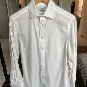 Charles Tyrwhitt Mens Dress Shirt French Cuff 14 1/2 X 32